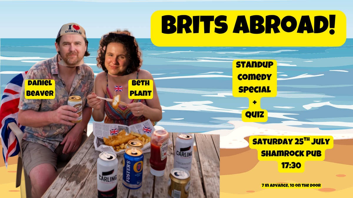 Titelbild der Veranstaltung Brits Abroad! - English Comedy by Brits in Munich
