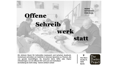 Offene Schreibwerkstatt bei The Poetry Project Berlin