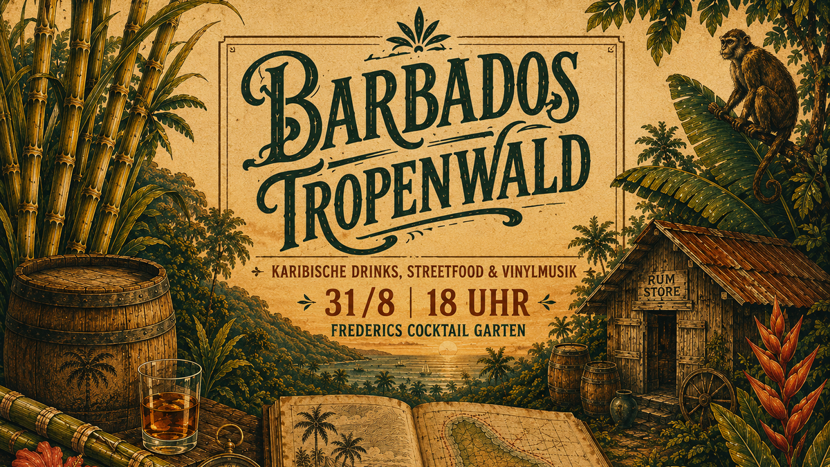 Titelbild der Veranstaltung MONTAGSBAR3000 - Barbados Tropenwald