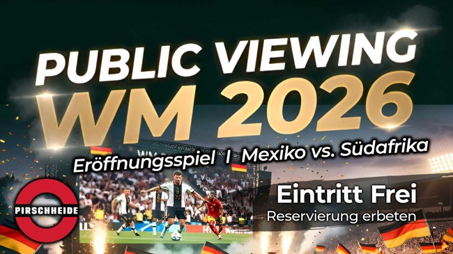 Fußball-WM 2026 Public Viewing Pirschheide Potsdam Eröffnungsspiel