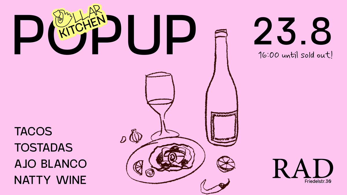 Titelbild der Veranstaltung Tacos Pop up - Vegan friendly tacos + natty wines