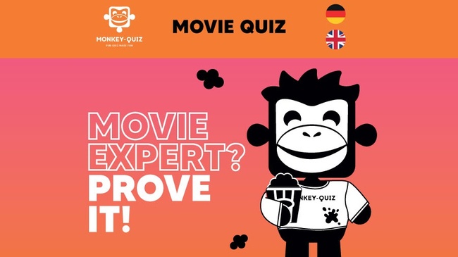 Das legendäre Movie Quiz – von Monkey-Quiz • Fragenset Nr. 4