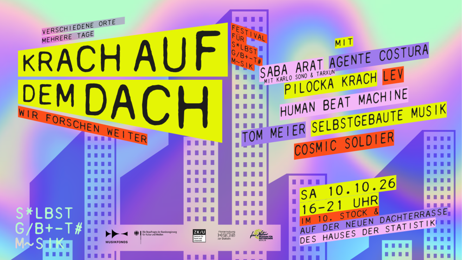Krach aufm Dach ! Das Festival für selbstgebaute Musik forscht weiter