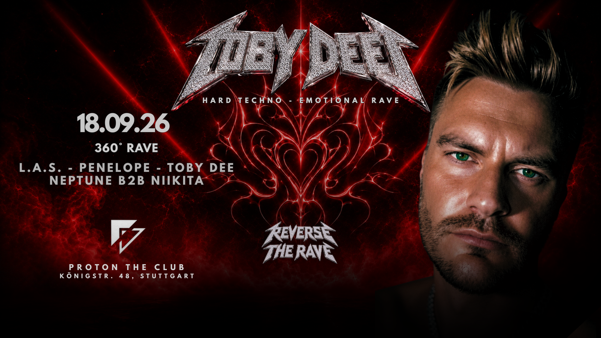 REVERSE THE RAVE w/ TOBY DEE – 360° TECHNO RAVE EXPERIENCE