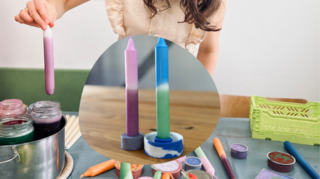 RAYSIN & DIP DYE CANDLES WORKSHOP