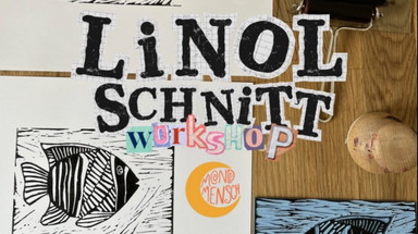 Linoldruck Workshop • Deine kreative Auszeit • Zeichnen, Schnitzen, Drucken • Workshop
