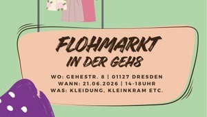 Bunter Flohmarkt (von Kleidung bis Kleinkram) in der GEH8