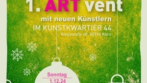 1. ARTvent 2024 Kunstmarkt im KunstKwartier44 in Köln-Rodenkirchen