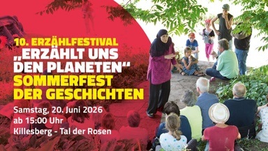 Ars Narrandi e. V.: 10. Jubiläum Erzählfestival "Erzählt uns den Planeten" - Ein Fest der Geschichten, Natur und Freundschlaft
