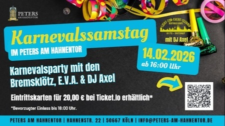 Karnevalsparty an Karnevalssamstag