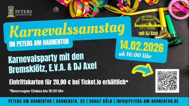 Karnevalsparty an Karnevalssamstag