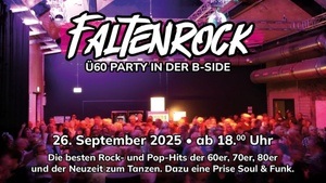 Faltenrock Ü60 Party