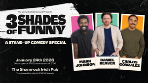 3 Shades of Funny - One Stage. Three Continents. Infinite Laughs.