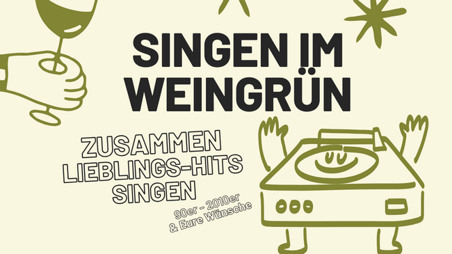 gemeinsames Singen im Weingrün