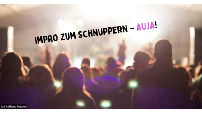 Adhoc-Impro präsentiert Workshop IMPRO ZUM SCHNUPPERN