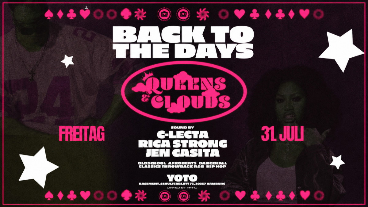 Titelbild der Veranstaltung YOTO x QUEENS & CLOUDS - BACK TO THE DAYS