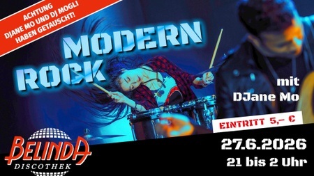 🎸 Modern Rock mit DJn Mo in der legendären Belinda