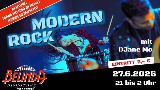 🎸 Modern Rock mit DJn Mo in der legendären Belinda