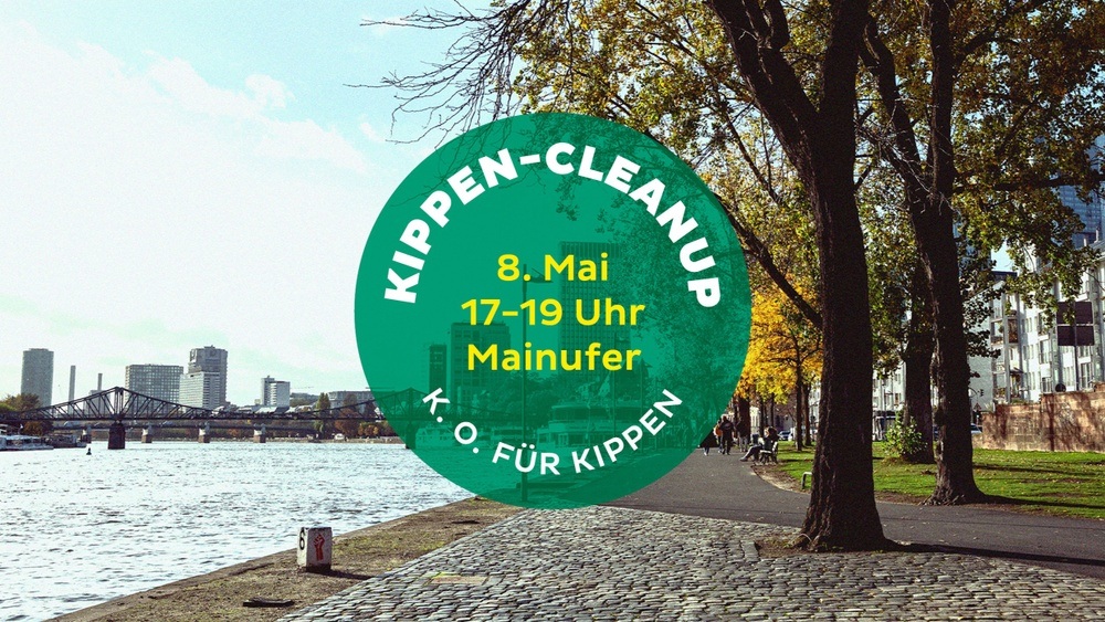K.O. für Kippen: Cleanup am Mainufer