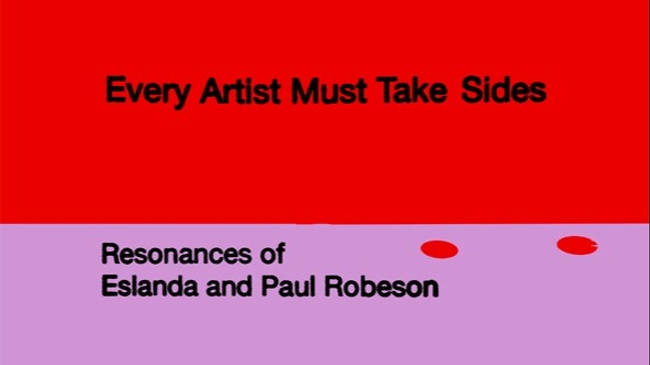 Every Artist Must Take Sides – Resonanzen von Eslanda und Paul Robeson | Festival - Samstag