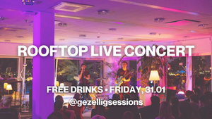 Rooftop Live Music Concert (free drinks) with The Voice of Germany winner