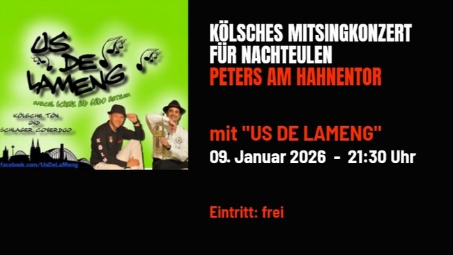 MitSingKunzät vür Naaksüüle, kostenloses Mitsingkonzert mit Us de Lameng