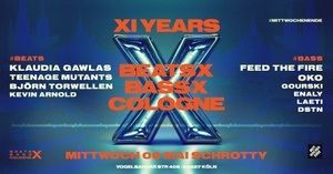 11 Years Beats x Bass x Cologne with Klaudia Gawlas, Teenage Mutants, Feed the Fire, OKO
