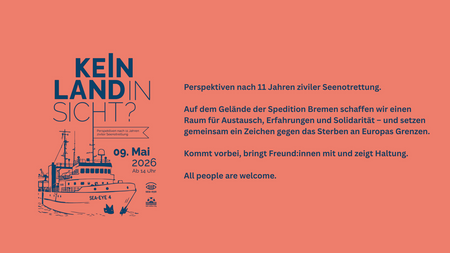 Aktionstag: Kein Land in Sicht? Perspektiven nach 11 Jahren ziviler Seenotrettung