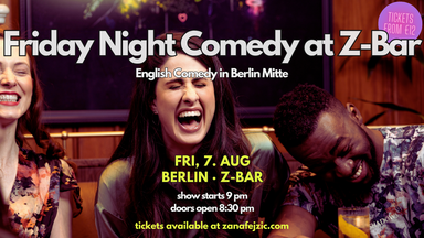 Friday Night Comedy at Z-Bar: English Comedy (Berlin Mitte)