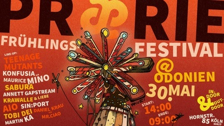 Praerie Frühlings- (club) Festival im Odonien mit Teenage Mutants, Konfusia b2b Maurice Mino, , Sabura, Aio, Tobi Dei uvm.