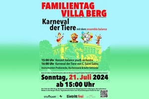 Familientag Villa Berg – Karneval der Tiere im Park mit dem ensemble balance