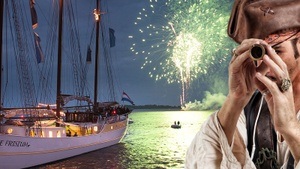 Silvester-Piratenparty auf der Elbe
