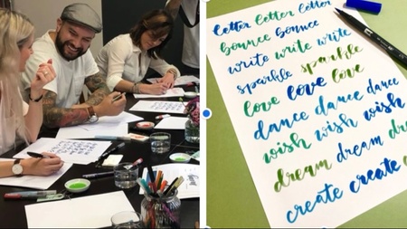 Brushlettering, der perfekte Einstieg! Workshop im SCHRIFTSCHATZ