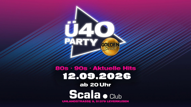 Golden Beats präsentiert: Die große Ü40-Party in Leverkusen ✨