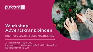 Kreativ-Workshop: Adventskranz binden