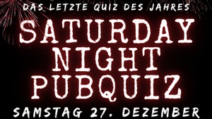 Saturday Night Pubquiz - Das letzte Pubquiz des Jahres