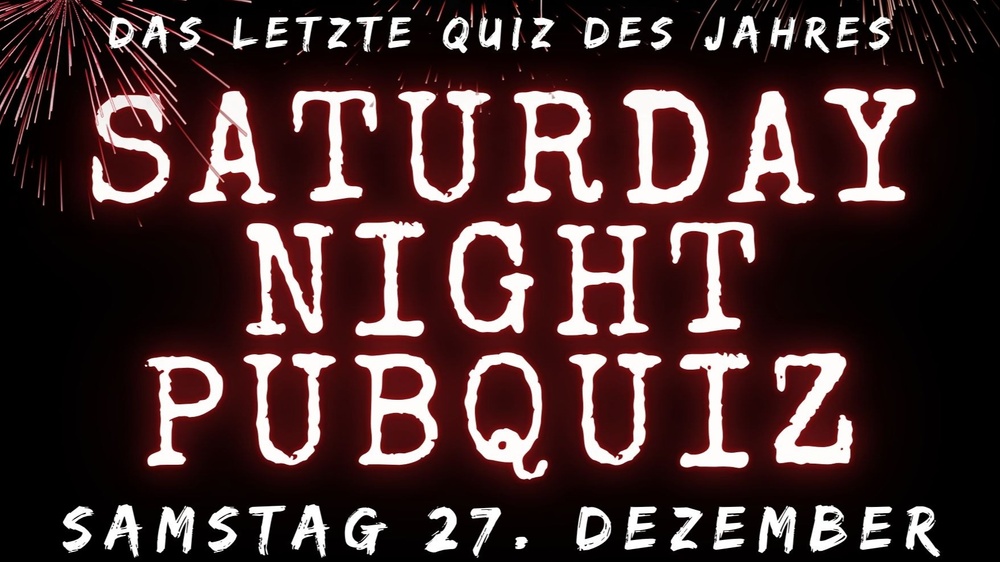 Saturday Night Pubquiz - Das letzte Pubquiz des Jahres