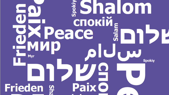 Frieden – Myr – Peace – Salam – Shalom – Spokiy (Lieder und Texte zum Zuhören und Mitsingen)