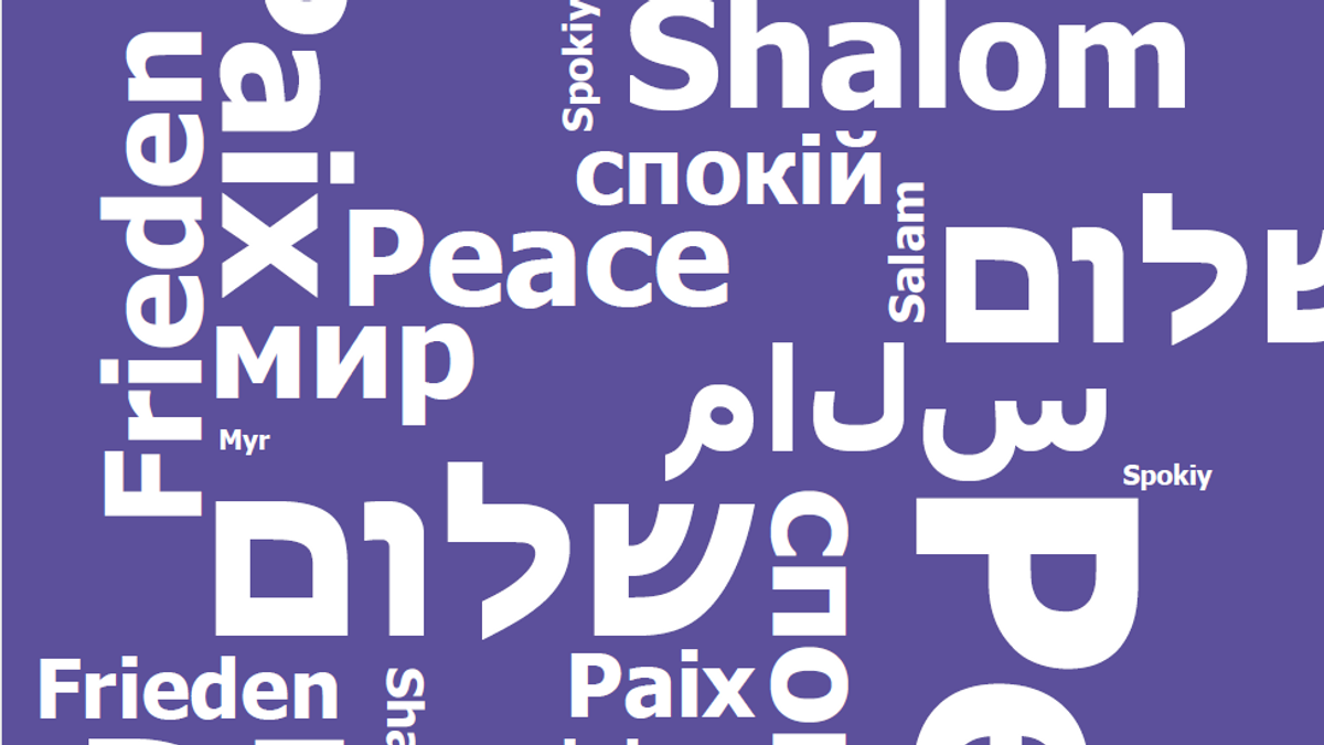 Frieden – Myr – Peace – Salam – Shalom – Spokiy (Lieder und Texte zum Zuhören und Mitsingen)