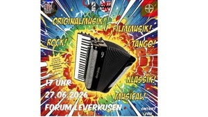 Tag des Akkordeons im Forum Leverkusen - Konzerte zum Instrument des Jahres 2026
