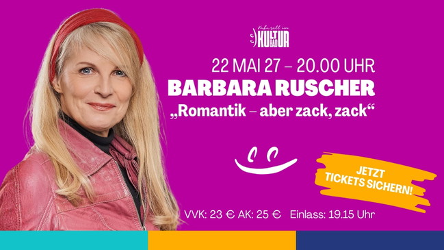 Barbara Ruscher „Romantik – aber zack, zack“