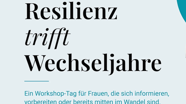 Resilienz trifft Wechseljahre
