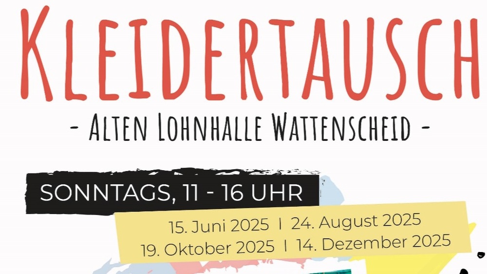 Kleidertauschparty in der alten Lohnhalle Wattenscheid