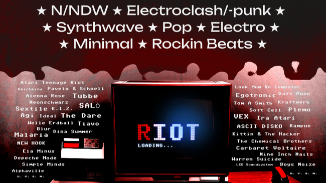 MORE RIOT - N/NDW, Electroclash/-punk, Synthwave, Minimal - DJ TiM