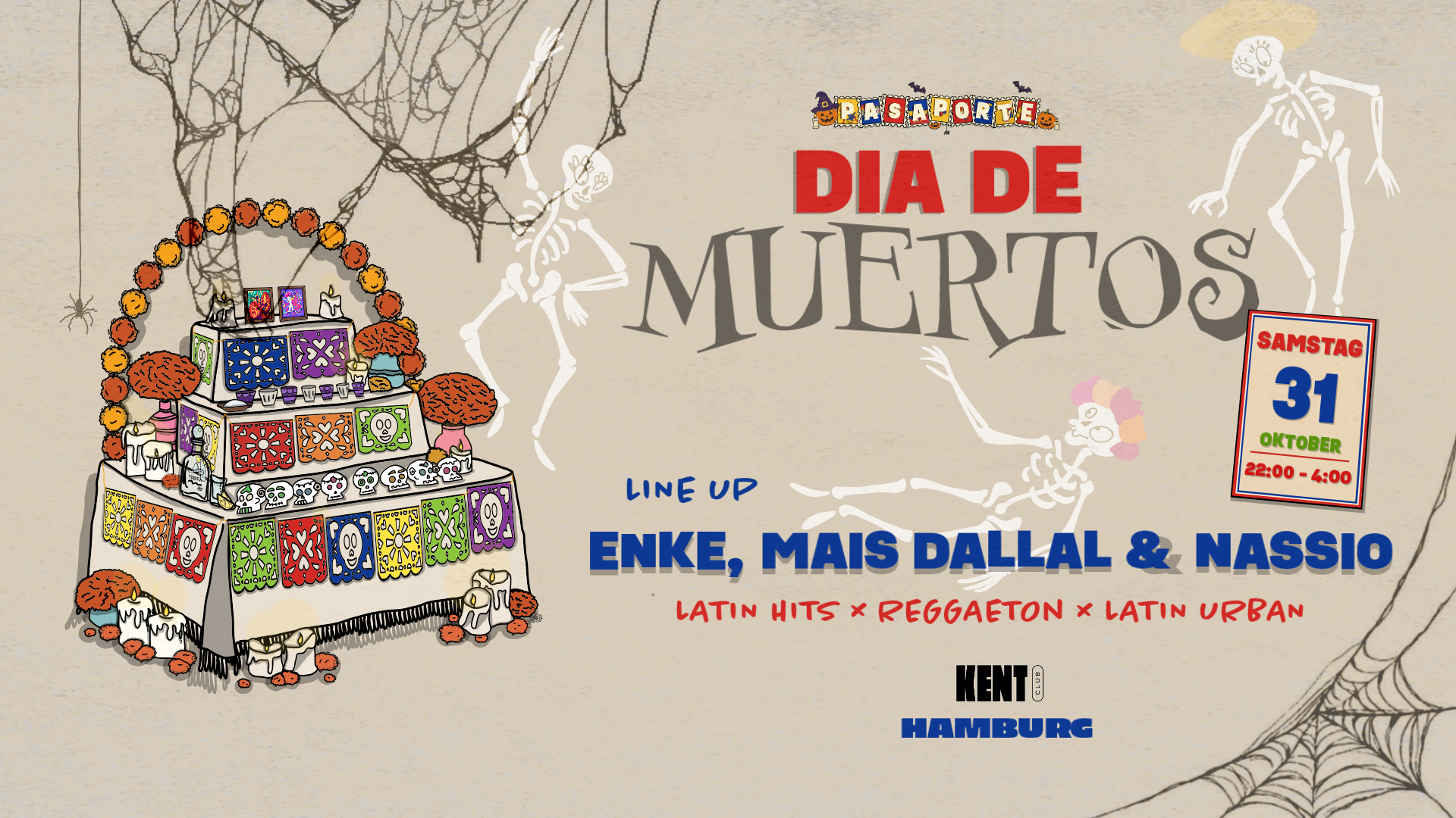 PASAPORTE - DIA DE MUERTOS | HALLOWEEN