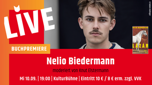 Buchpremiere mit Nelio Biedermann
