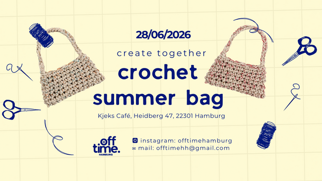 DIY Event Hamburg | Crochet Summer Bag | create together by offtime