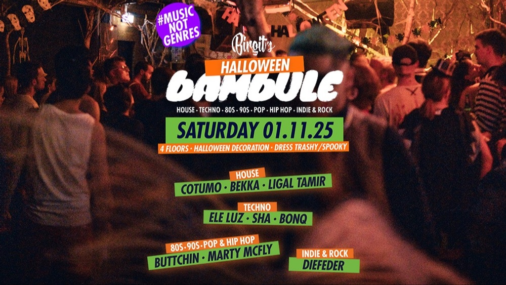 Birgit’s Halloween Bambule (House, Techno, 80s, 90s, Pop, Hip Hop, Indie & Rock)