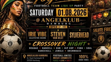 Football Team Link Up Party - Coming Together - Reaggae, Dancehall, Dub, Hip Hop, Funk, Soul, Jungle, DrumnBass