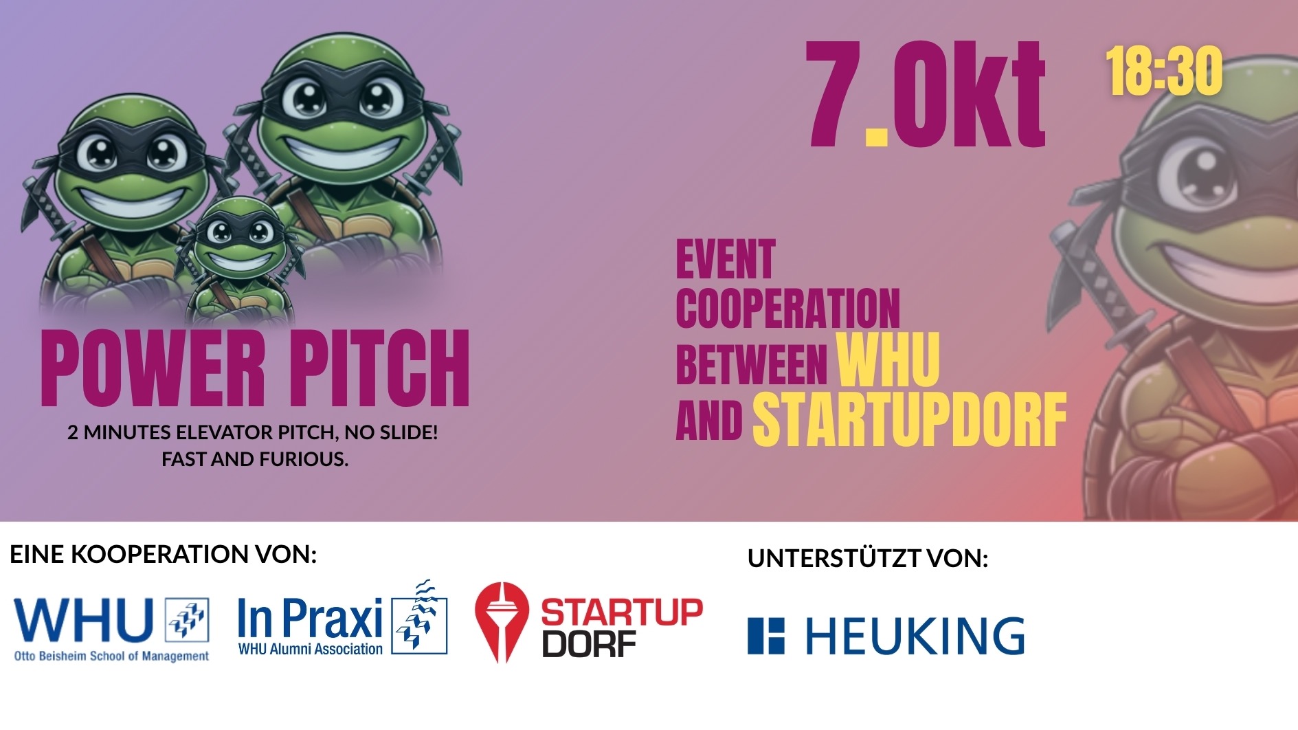 Power Pitch & Networking 2026 – powered by StartupDorf & WHU